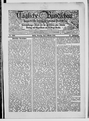 Tägliche Rundschau vom 02.10.1894