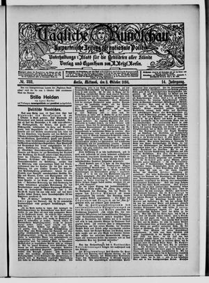 Tägliche Rundschau vom 03.10.1894