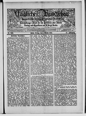 Tägliche Rundschau vom 05.10.1894