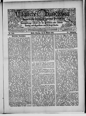 Tägliche Rundschau vom 16.10.1894