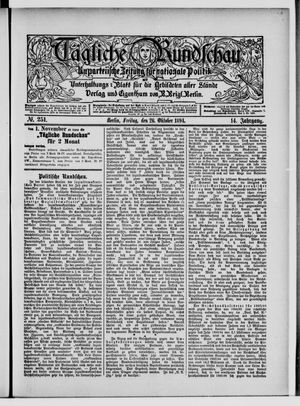 Tägliche Rundschau vom 26.10.1894