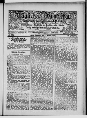 Tägliche Rundschau vom 27.10.1894