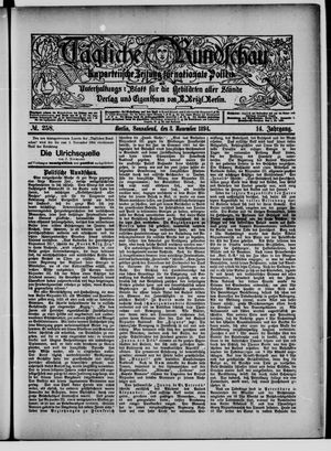 Tägliche Rundschau vom 03.11.1894