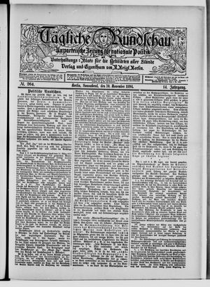 Tägliche Rundschau vom 10.11.1894