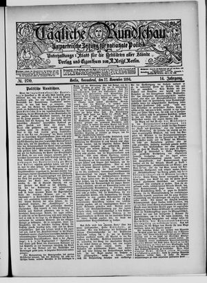 Tägliche Rundschau vom 17.11.1894