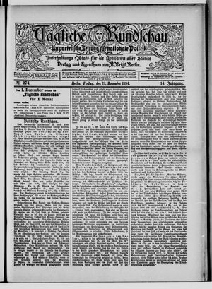 Tägliche Rundschau vom 23.11.1894