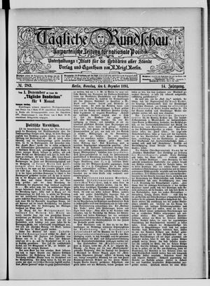 Tägliche Rundschau vom 04.12.1894
