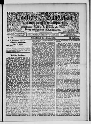 Tägliche Rundschau vom 05.12.1894