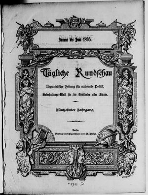 Tägliche Rundschau on Jan 1, 1895