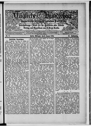 Tägliche Rundschau on Jan 9, 1895