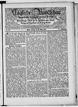Tägliche Rundschau vom 29.03.1895