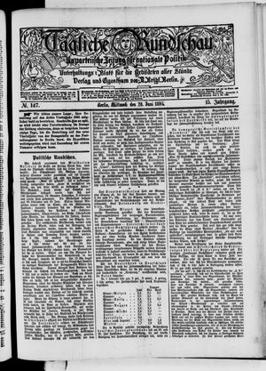 Tägliche Rundschau vom 26.06.1895