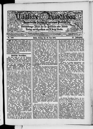 Tägliche Rundschau vom 28.06.1895