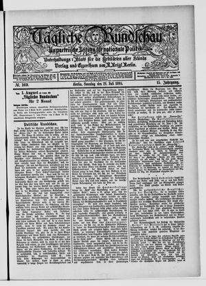 Tägliche Rundschau vom 21.07.1895