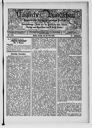 Tägliche Rundschau vom 26.07.1895