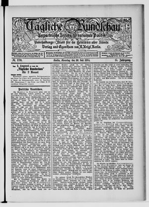 Tägliche Rundschau vom 30.07.1895