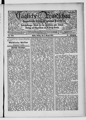 Tägliche Rundschau vom 02.08.1895