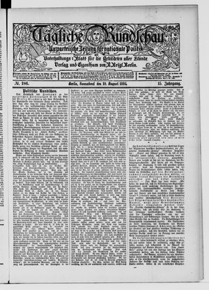 Tägliche Rundschau vom 10.08.1895