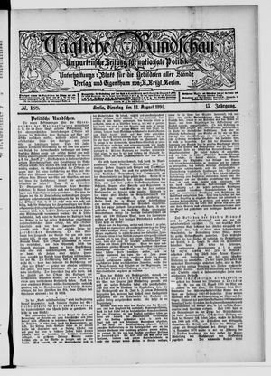 Tägliche Rundschau vom 13.08.1895