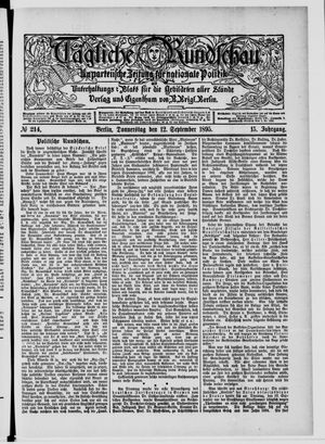 Tägliche Rundschau vom 12.09.1895
