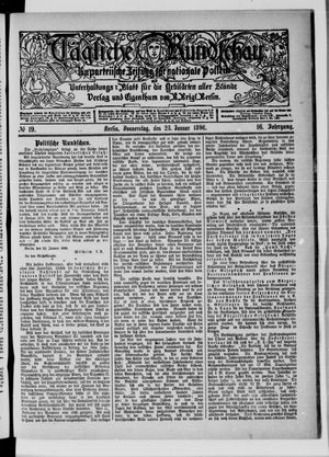 Tägliche Rundschau on Jan 23, 1896