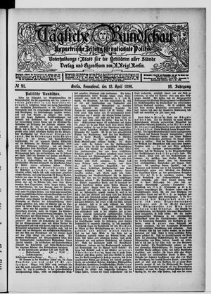 Tägliche Rundschau on Apr 18, 1896