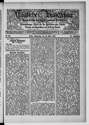 Tägliche Rundschau vom 30.04.1896