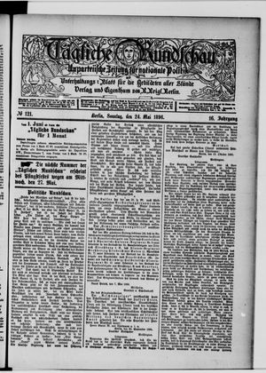 Tägliche Rundschau on May 24, 1896