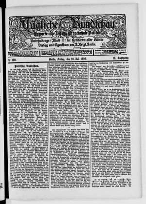Tägliche Rundschau vom 10.07.1896