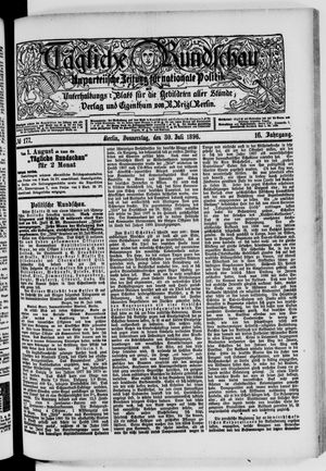 Tägliche Rundschau vom 30.07.1896