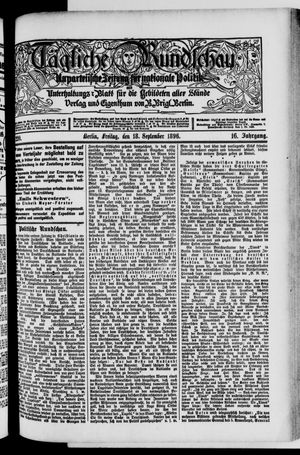 Tägliche Rundschau vom 18.09.1896
