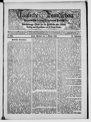 Tägliche Rundschau vom 07.10.1896