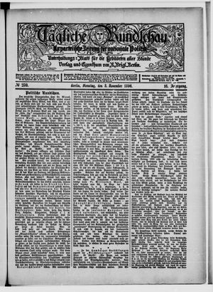 Tägliche Rundschau vom 03.11.1896