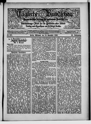 Tägliche Rundschau vom 25.11.1896
