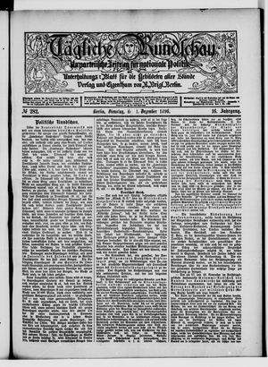 Tägliche Rundschau vom 01.12.1896