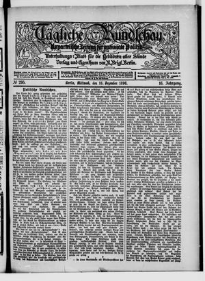 Tägliche Rundschau vom 16.12.1896