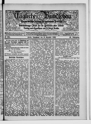 Tägliche Rundschau vom 19.12.1896