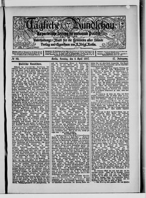 Tägliche Rundschau vom 04.04.1897