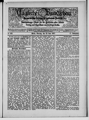 Tägliche Rundschau vom 22.06.1897