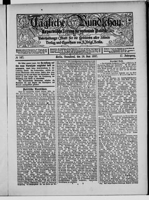 Tägliche Rundschau vom 26.06.1897