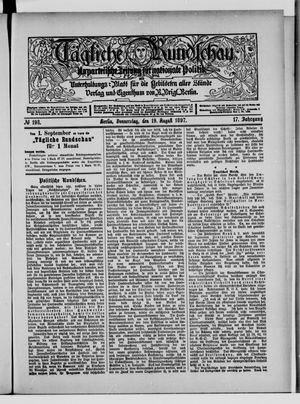 Tägliche Rundschau vom 19.08.1897