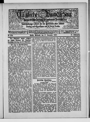 Tägliche Rundschau vom 17.11.1897