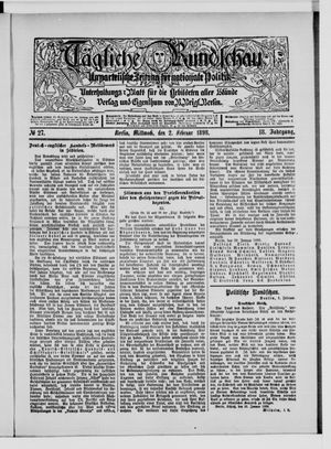 Tägliche Rundschau on Feb 2, 1898