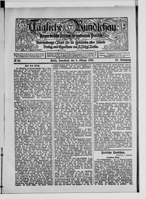 Tägliche Rundschau on Feb 5, 1898