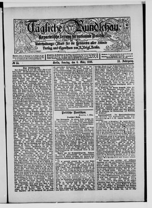 Tägliche Rundschau vom 06.03.1898