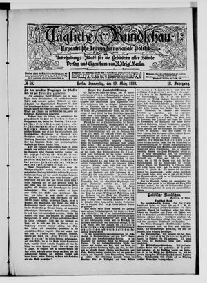 Tägliche Rundschau on Mar 10, 1898
