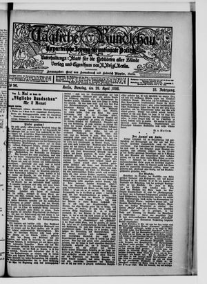 Tägliche Rundschau vom 26.04.1898