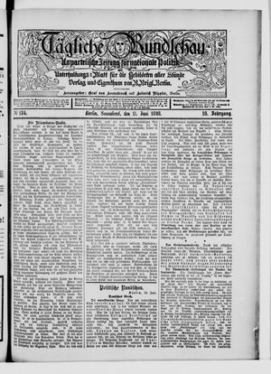 Tägliche Rundschau on Jun 11, 1898