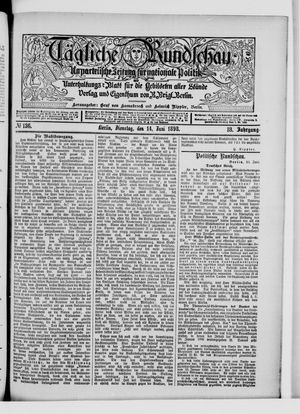Tägliche Rundschau vom 14.06.1898