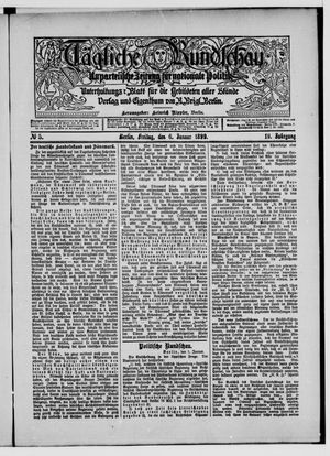Tägliche Rundschau vom 06.01.1899